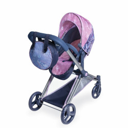 Skládací kočárek pro panenky 3 v 1 s taškou Magic Bubble 2024 - 73 cm