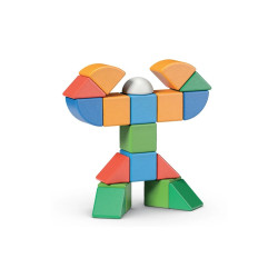 GEOMAG Magicube Tvary 128 dílů, magnetická stavebnice