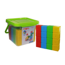 GEOMAG Magicube 4 barvy v boxu, 64 dílů, magnetická stavebnice