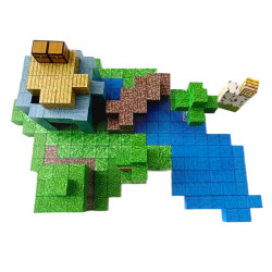 Minecraft Jungle Creek XXL Magnetická stavebnice 300ks