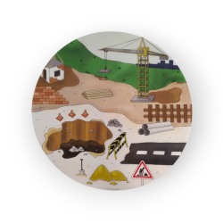 Staveniště - Podložka na světelný stůl KULATÝ