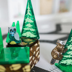 Magnetická stavebnice MAGNA TILES - Lesní zvířátka 25 dílů