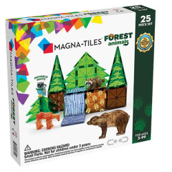 Magnetická stavebnice MAGNA TILES - Lesní zvířátka 25 dílů