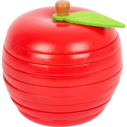 Skládačka jablko s červíky