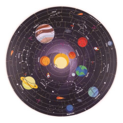 Kulaté podlahové puzzle Sluneční soustava
