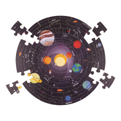 Kulaté podlahové puzzle Sluneční soustava