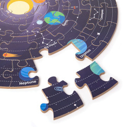 Kulaté podlahové puzzle Sluneční soustava