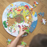 Kulaté podlahové puzzle Čtyří roční období 50 dílků