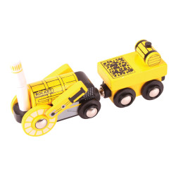 Replika historické lokomotivy Rocket + 2 koleje