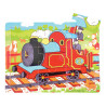 Dřevěné puzzle vlak 9 dílků