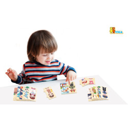 Dřevěné puzzle odpovídající profese