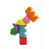 KOOGLO Basic - magnetická dřevěná stavebnice color 50ks