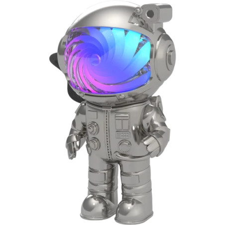 Projektor noční oblohy - stříbrný - kosmonaut