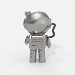 Projektor noční oblohy - stříbrný - kosmonaut