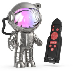 Projektor noční oblohy - stříbrný - kosmonaut