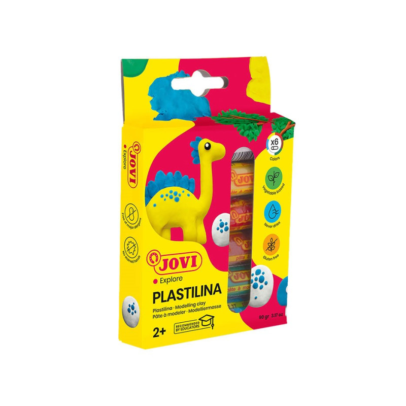Plastelína 6 x 15 g válečky, závěs