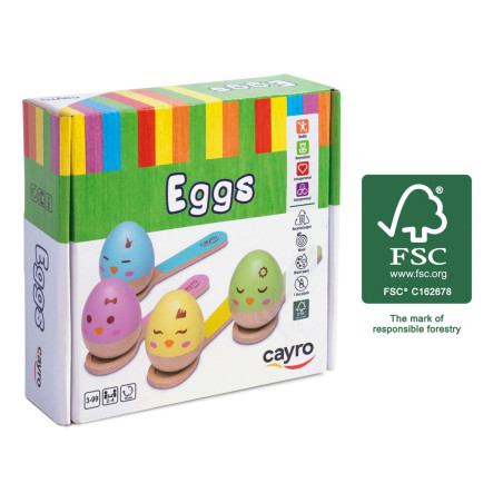 Eggs (Dřevěná vajíčka)