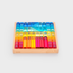 Zrcadlový podnos s geometrickými tvary 72ks