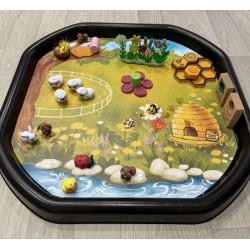 Jarní louka - Podložka do Tuff Tray MINI/MAXI