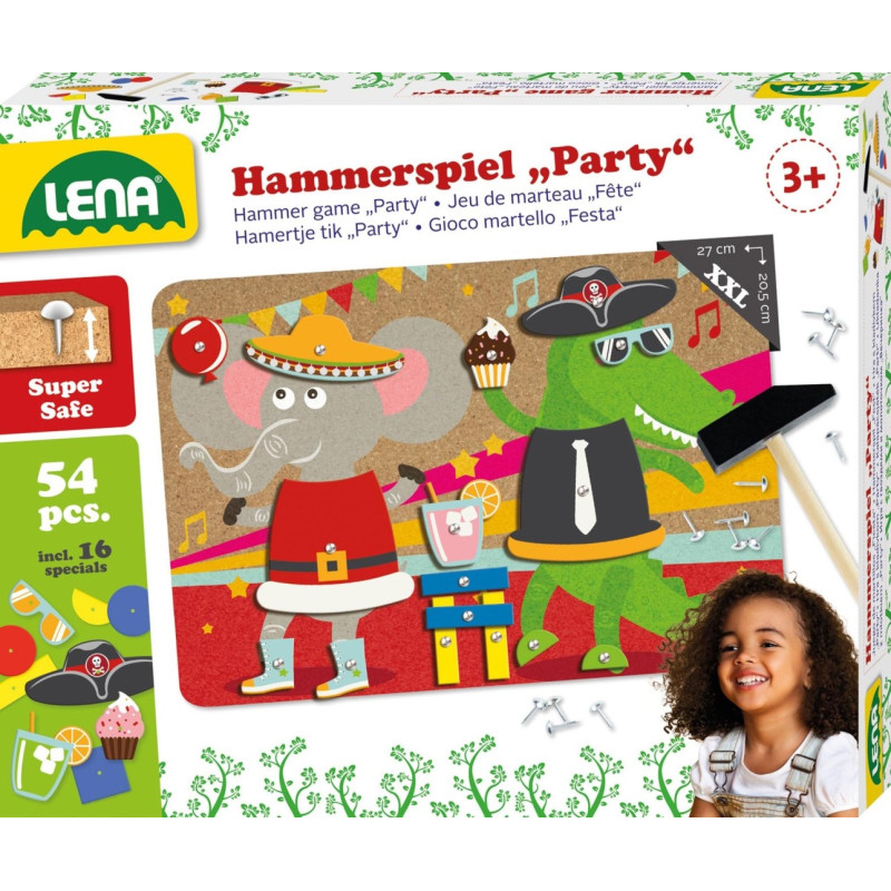 Zatloukačka Lena Hra s kladívkem , party, barevný korek