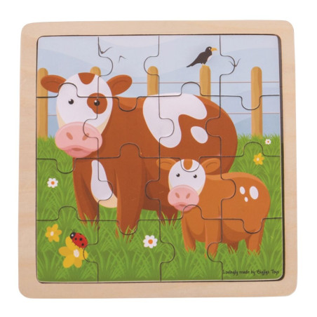 Puzzle - Kravička s telátkem