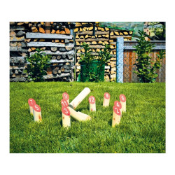 KUBB S ČÍSLY - KOLÍKOVÁ HRA