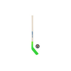 Hokejka s pukem plast 74cm 2 barvy v síťce