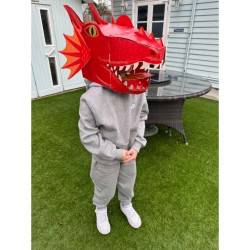 3D maska Červený drak - Kreativní sada