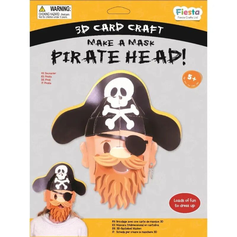 3D maska Pirát -  Kreativní sada