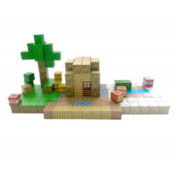 Magnetická stavebnice Minecraft Block World TNT building 198ks