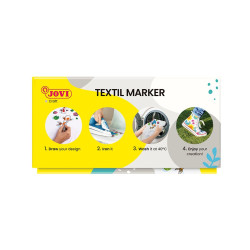 Fixy na textil - ekonomické balení 48ks, 12barev