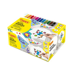 Fixy na textil - ekonomické balení 48ks, 12barev