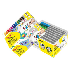 Fixy na textil - ekonomické balení 48ks, 12barev
