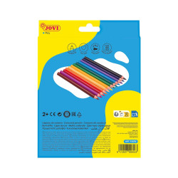 Dřevěné Pastelky 12 ks, maxi trojhranné