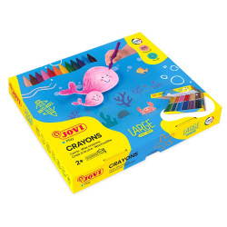 Pastelky Plasticolor 12 barev 300 kusů - šestihranné