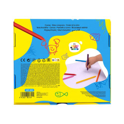 Pastelky Plasticolor 12 barev 300 kusů - šestihranné