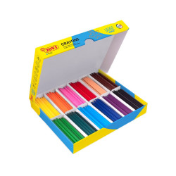 Pastelky Plasticolor 12 barev 300 kusů - šestihranné