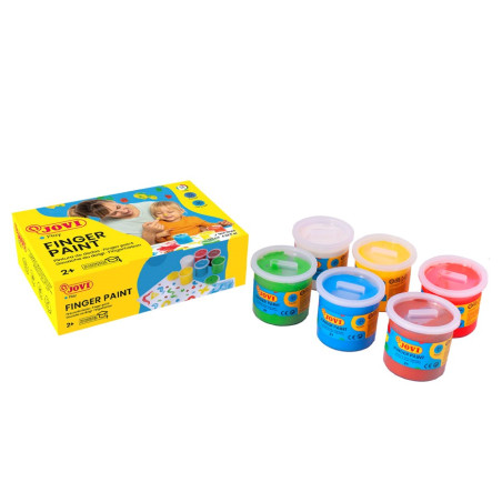 Prstové barvy 6 x 125 ml