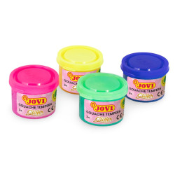 Temperové barvy Glittrové 6 x 55ml + štětec