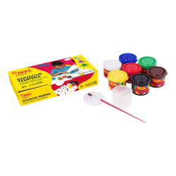 Temperové barvy 7 x 35 ml + štětec