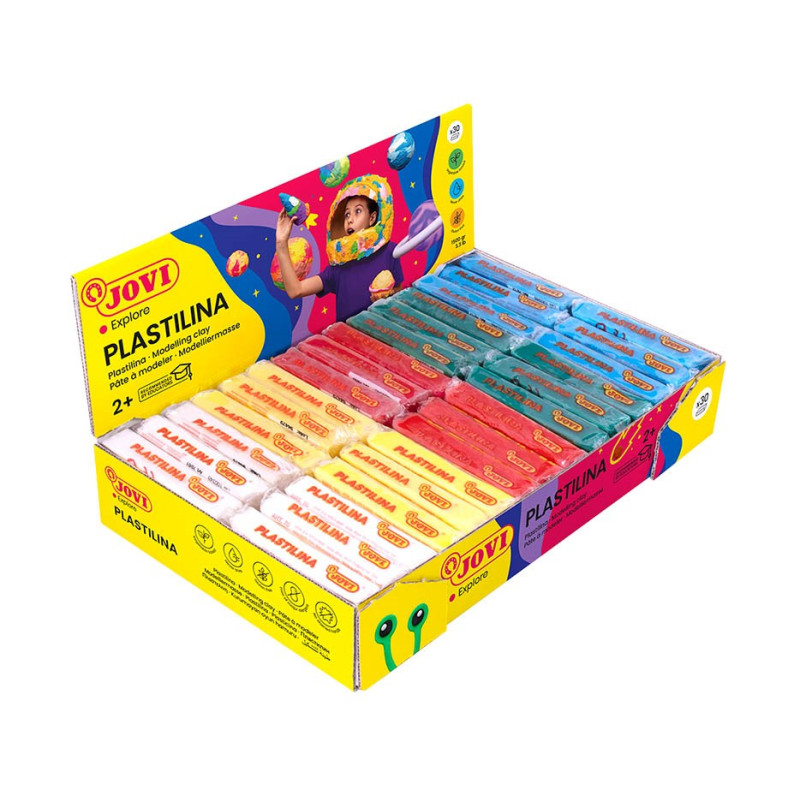 Plastelína 30 x 50 g - 5 barev