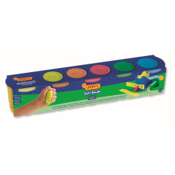 Měkká modelína 5x110g, neonová