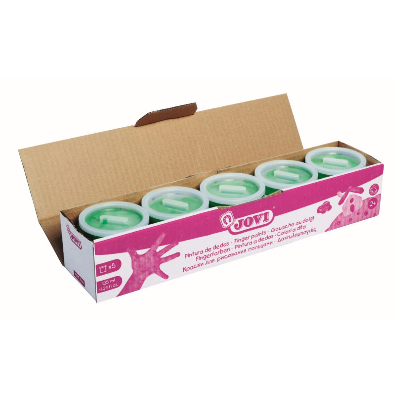 Prstové barvy 5 × 125 ml