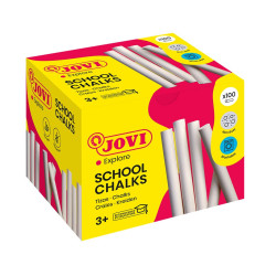 Křídy školní 100 kusů bílé /80mm,∅9mm/
