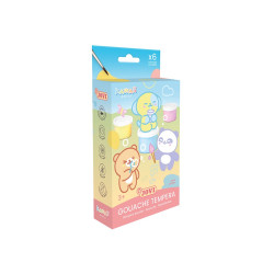 Temperové barvy 5 x 35 ml, štětec