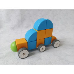 Magicube Tvary Big set 40 dílů, 12 karet, magnetická stavebnice