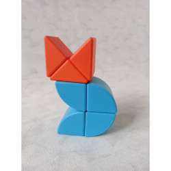 Magicube Tvary Big set 40 dílů, 12 karet, magnetická stavebnice