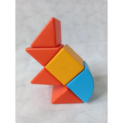 Magicube Tvary Big set 40 dílů, 12 karet, magnetická stavebnice