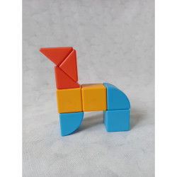 Magicube Tvary Big set 40 dílů, 12 karet, magnetická stavebnice
