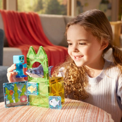 Magnetická stavebnice MAGNA-TILES Potápění se žraloky, 13 dílů